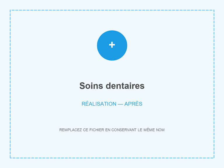 Résultat après soins dentaires